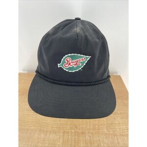 VTG Breyers All Natural Ice Cream Promo Black Rope Trucker Hat Snapback